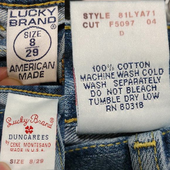 Lucky Brand VTG USA Made Light Wash High Rise Bootcut Jeans - Picture 7 of 7